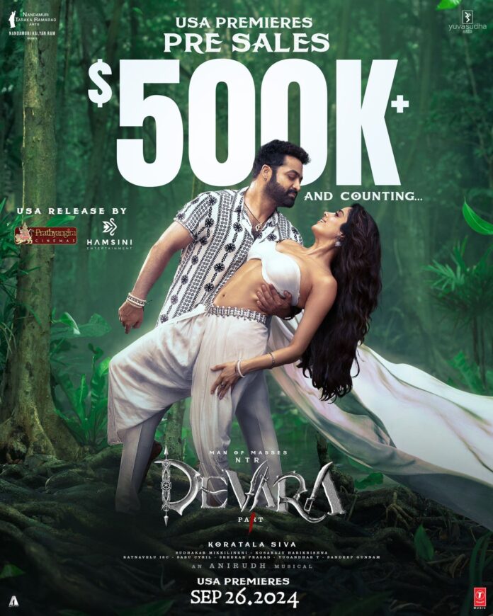 Devara shatters premiere pre-Sales records with $500K+ in US