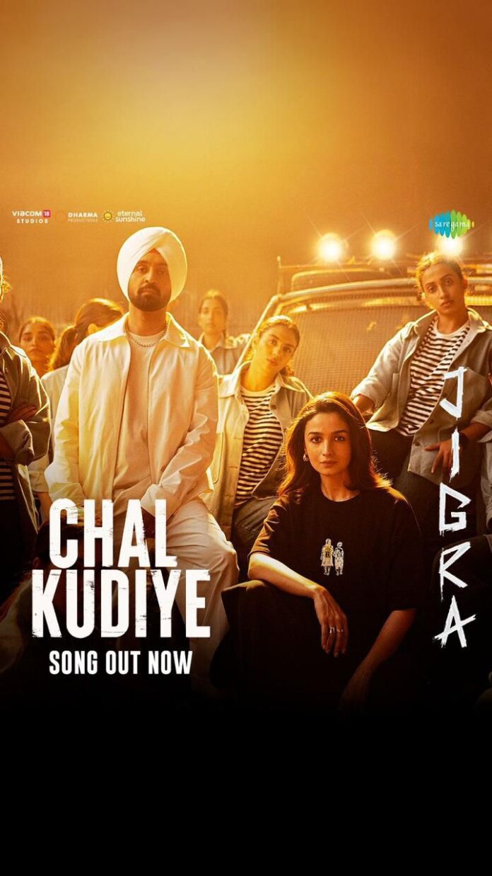 Diljit Dosanjh and Alia Bhatt drop the much anticipated empowering track 'Chal Kudiye' from Jigra