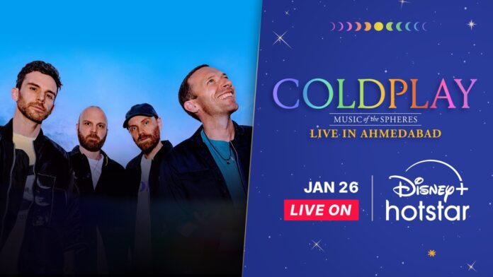 Disney+ Hotstar to Stream Coldplay Live in Ahmedabad