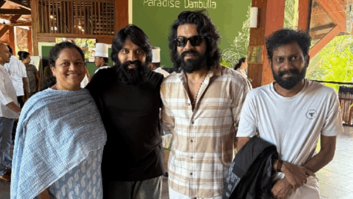 Ram Charan Peddi Shoot BTS Photos